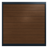 Puerta de Garage de Alta Calidad / Linea Central / Imitacion madera / oscura / 20x9 pies / AISLADA / Estilo Americana.