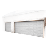 Sección para puerta de Garage / Cuadro Corto / Color blanco / Para GARAGE128SC / Estilo Americana.